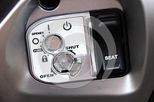 Motorcycle ignition button