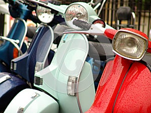 Motor scooters photo