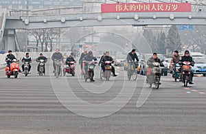 Motor scooters in Beijing