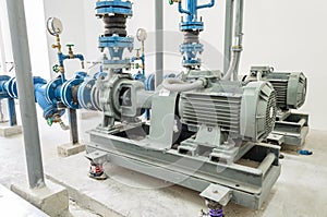 Motor water pump and water pipes