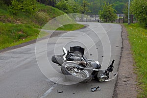 Motorbike accident photo