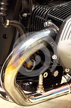 Motorbike engine exhaust A
