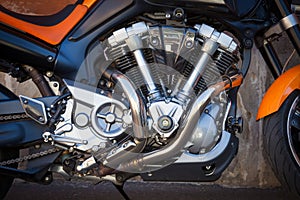 Motorbike engine photo
