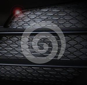 Motorbike engine grille texture