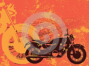 Motorbike grunge background