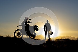 Motorbike journey and sunsets