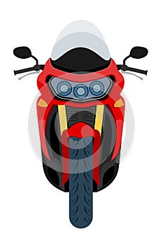 motorbike modern fast sports motorcycle vector illustration
