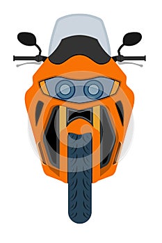 motorbike modern fast sports motorcycle vector illustration