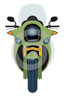 motorbike modern fast sports motorcycle vector illustration