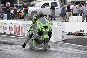 Motorbike on the track