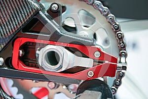 motorbike wheel chain tensioner photo