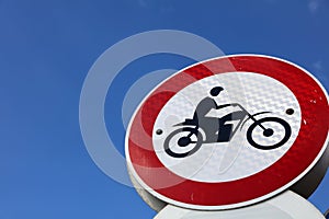 Motorbikes Sign in Tel Aviv. Israel photo