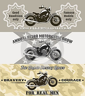 Motorcycle banners photo