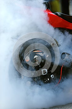 Motorcycle burnout