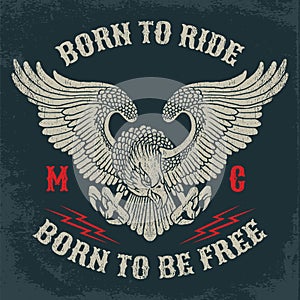Motorcycle Club Emblem.