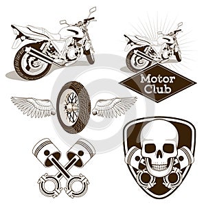 Motorcycle club logo emblem
