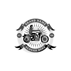 motorcycle club vintage badge