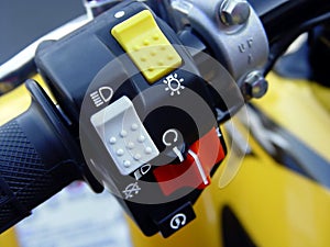 Motorcycle controls photo