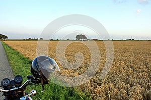 Motorcycle in the country