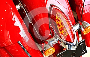 Motorcycle detail background with headlight