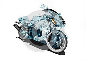 Motorcycle development on computers softwares