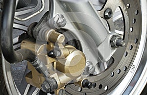 Motorcycle disc brake.