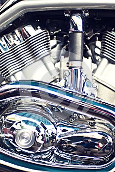 Motorcycle engine details