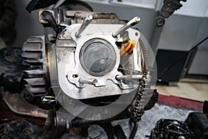 Motorcycle engine repair , overhaul and reconditioning photo