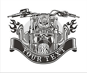 Motorcycle exhausts emblem