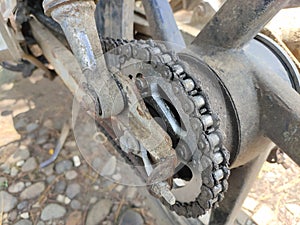 motorcycle gear with iron chain