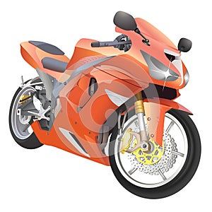 Motorcycle great details vector