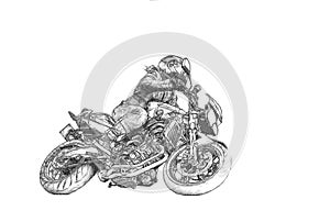 Motorcycle gymkhana sport. A biker on a motorcycle. Motorcycling. Open moto fest photo