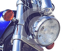 Motorcycle headlight detail