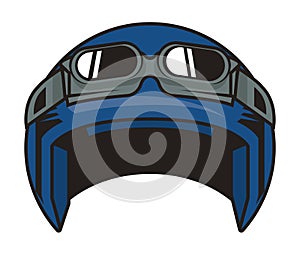 motorcycle helmet blue