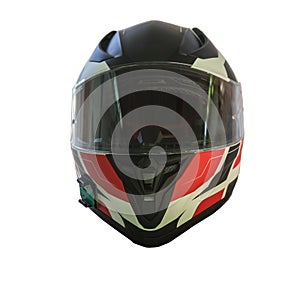 Motorcycle helmet isolated