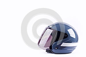 Motorcycle helmet on white background helmet safety object