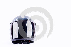 Motorcycle helmet on white background helmet safety object isolated