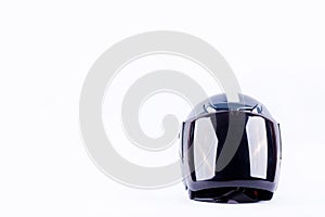 Motorcycle helmet on white background helmet safety object isolated