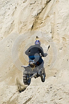 Motorcycle hill climbing