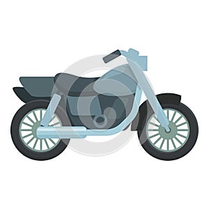 Motorcycle icon cartoon vector. Road bike