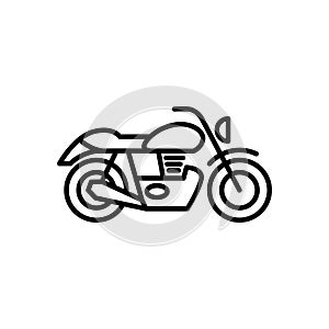 Motorcycle icon vector design template basic RGB
