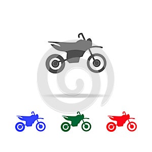 Motorcycle icons. Elements of transport element in multi colored icons. Premium quality graphic design icon. Simple icon for photo