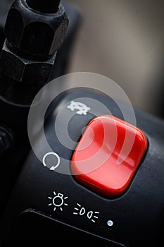 Motorcycle ignition button
