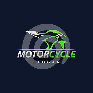 Motorcycle logo design, Bike Vehicle Repair Garage Vector, Symbol Illustration