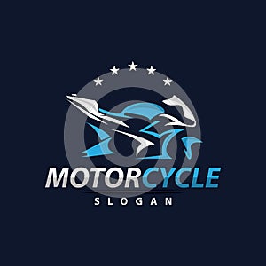 Motorcycle logo design, Bike Vehicle Repair Garage Vector, Symbol Illustration