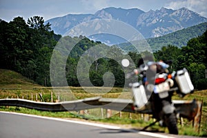 Motorcycle Mountain Road