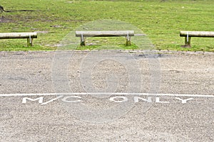 Motorcycle parking photo