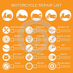 motorcycle part information