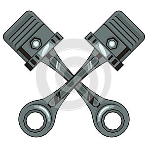 motorcycle pistons icons