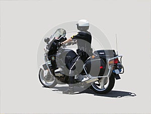 Motorcycle policeman
